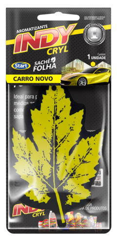 INDY FOLHA AROMATIZANTE CARRO NOVO