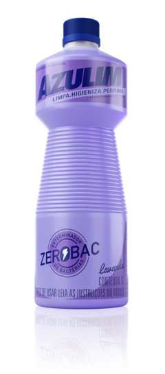 ALCOOL DESINF AZULIM ZEROBAC LAVANDA 1LT