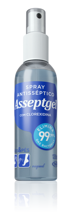 SPRAY ANTISSEPTICO ASSEPTGEL CLOREXIDINA ORIGNAL 120ML