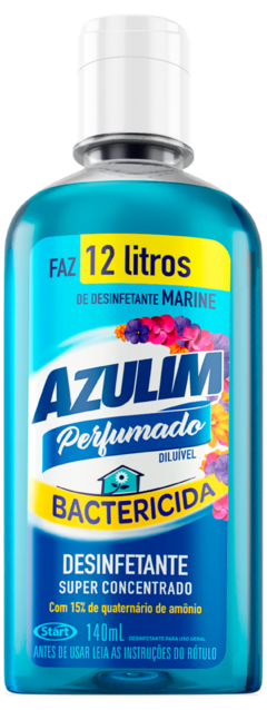 AZULIM DILUIVEL 140ML MARINE DESINFETANTE