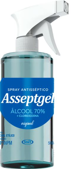 ASSEPTGEL SPRAY ALC.70 C/CLOREX. 500ML