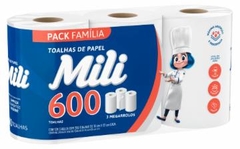 TOALHA DE PAPEL MILI 600FLS