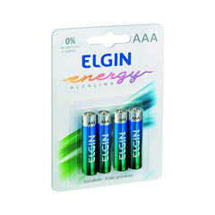 PILHA ELGIN ALCAL.PALITO AAA C/4