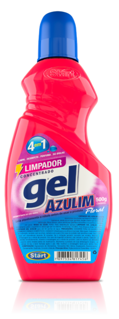 LIMPADOR GEL AZULIM FLORAL 500ML