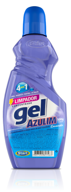 LIMPADOR GEL AZULIM LAVANDA 500ML