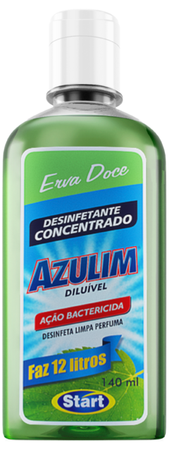 DESINFETANTE AZULIM DILUIVEL ERVA DOCE 140ML CONCENT.