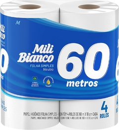 PAPEL HIG 60M BIANCO NEUTRO C/4