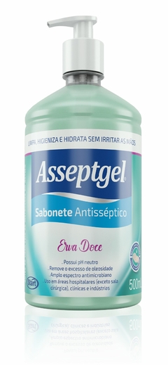 SABONETE ASSEPTGEL ERVA DOCE 500ML ANTISSEPTICO