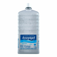 ALCOOL GEL 70% ASSEPTGEL CRISTAL 1,7KG REFIL S/VALV