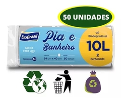 SACO LIXO DOBRASIL PIA/WC 10L RL 50 SC