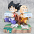 Figura Dragon Ball Son Goku Niño Krillin Entrega De Leche DM