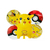 Set de globos Metalicos Pokemon Pikachu