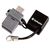 Memoria Flash USB OTG Dual Gris Verbatim