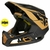 CAPACETE FOX PROFRAME TUK PRETO/DOURADO