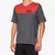 CAMISA 100% AIRMATIC SHORT SLEEVE - CHARCOAL / RACER RED