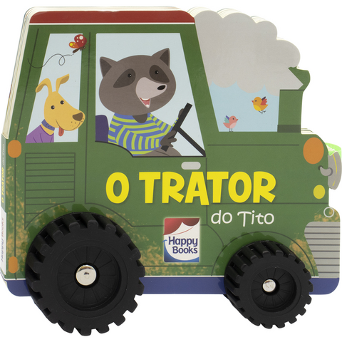 Vamos desmontar o trator e trocar as rodas! História infantil sobre trator  de brinquedo em português 