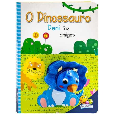 Livro com fantoche - Dinossauros - LIVROS - Nina Brinca - Brinquedos  Educativos e Jogos Pedagógicos