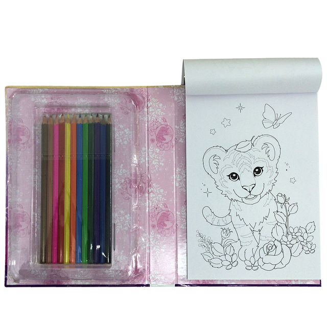 Atividade Colorir Especial – Peppa Pig com 12 lápis de cor grande