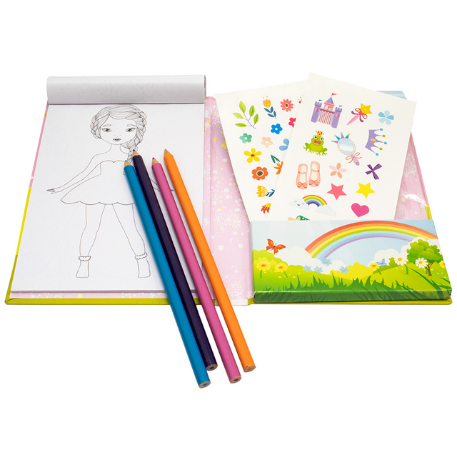 Kit de Colorir + Adesivo Rainbow Friends