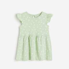 VESTIDO H&M VERDE PINTITAS