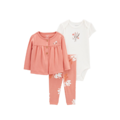 SET TRIO CARTER'S "CORAL"