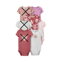 SET 4 BODIES CARTER'S "SPRING" - comprar online