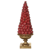 RESINA ARVORE DECORTIVA NATAL (VERMELHO DOURADO)