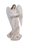 RESINA NATAL ANJO (BRANCO) 42,5X19,5cm