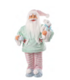 PAPAI NOEL DE PIJAMA NATAL EM PE (VERDEROSA) 45cm