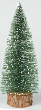 MINI ARVORE NATAL FLOCKED (VERDE BRANCO) 18cm