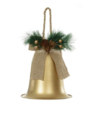 NATAL SINO DECORATIVO C/CORDA 27X15cm (DOURADO)