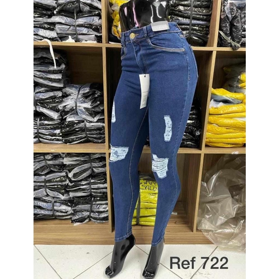 Calças jeans Feminina eminina Modeladora Skinny Levanta Bumbum Com Elastano  Novidade 2022