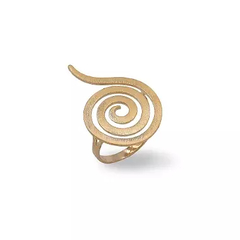 Anel Caracol Banhado a Ouro 18k