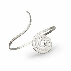 Pulseira Bracelete Caracol Banhado a Prata