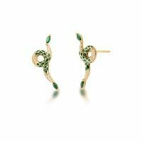 Brinco Earcuff Asteca Banhado a Ouro 18k