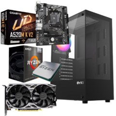 RYZEN 5 5500 + RTX 2060 6GB GDDR6 EVGA + 16GB DE RAM 3200MHZ