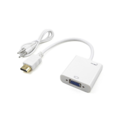 CONVERSOR HDMI A VGA + 3,5 AUDIO