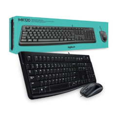 KIT TECLADO Y MOUSE LOGITECH MK120 ESPAÑOL