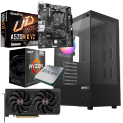 RYZEN 5 4500 + RX 5500 XT 4GB GDDR6 + 16GB DE RAM 3200MHZ