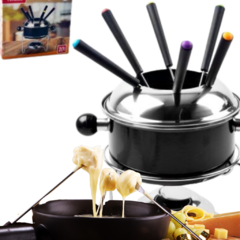 Conjunto Fondue 10 Pçs Inox 1,1l Esmaltado