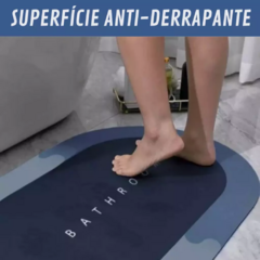 Tapete Mágico Super Absorvente Para Banheiro Anti Derrapante