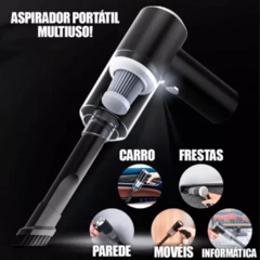 Aspirador Automotivo Portátil Sem Fio Potente Recarregável