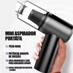 Aspirador Automotivo Portátil Sem Fio Potente Recarregável - comprar online