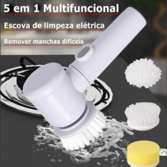 Escova De Limpeza Elétrica Multifuncional 5 Em 1