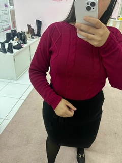 BLUSA TRICOT TRANÇA - loja online