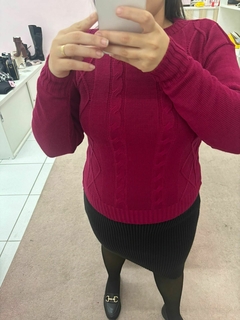 BLUSA TRICOT TRANÇA na internet