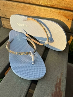 CHINELO BEIRA RIO AZUL STRASS - loja online