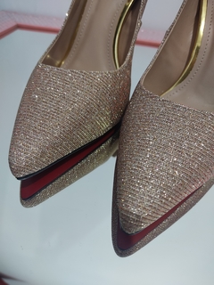 SCARPIN VITORIA LUREX 11CM - loja online