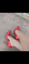 Scarpin vermelho 11cm