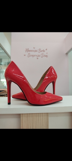 Scarpin vermelho 11cm - comprar online